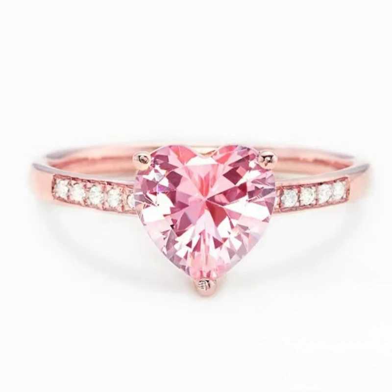 Quick view Wish list 925 Sterling Silver Brilliant Heart CZ Rings Aesthetic Eternal Wedding Bridal Jewelry Exquisite Charms Finger AccoriesXJ250514