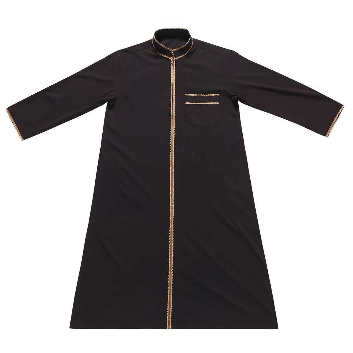 Islamic Boys Kids Stand Collar Long Sleeve Jubba Thobe Saudi Arabic Robe Muslim Dress Abaya Ramadan Kaftan Djellaba Dishdasha X250514