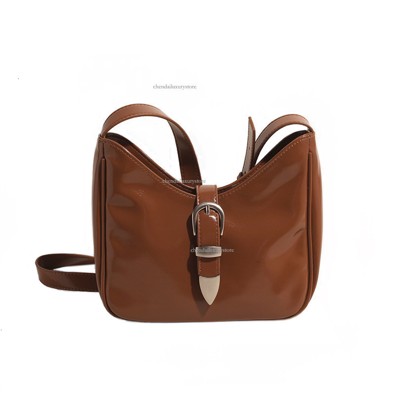 Women's Free Shipping Designer Bag Summer New Fashion Patent Leather Shiny Surface Belt Shoulder Crossbody Bag Premium Mini Handbag Shopping Bag 