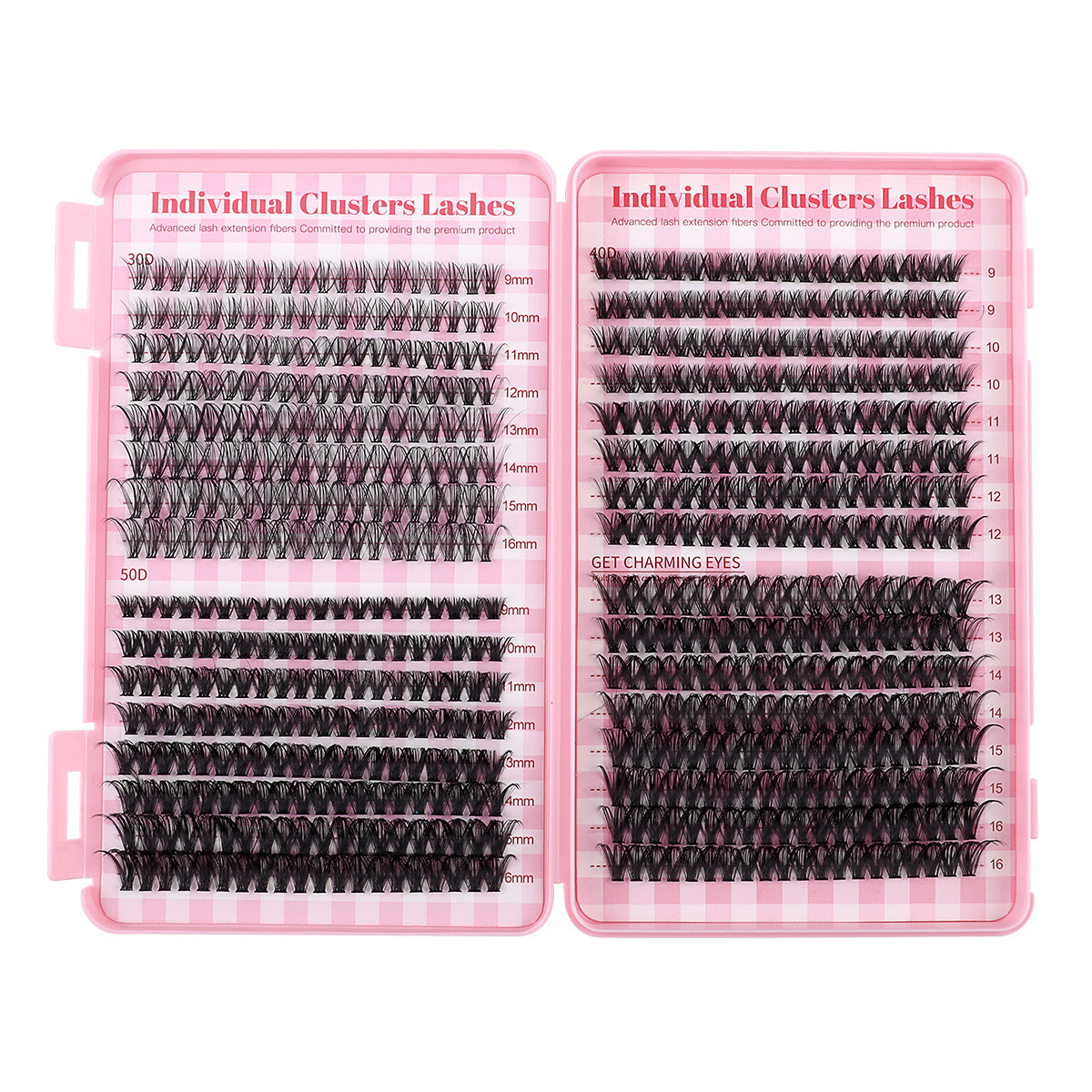 Eyelash Clusters Kit Large capacity Wispy Individual Lashes Natural DIY Cluster Eyelash Extensions for Beginners 241218