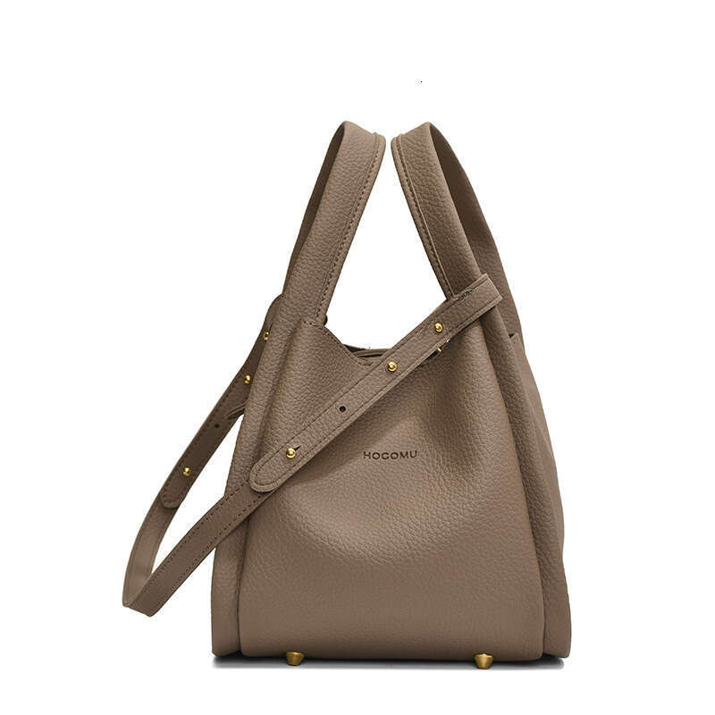 Litchi pattern esign, mother an chil water bucket 2025 high-en western-style women's simple shouler han-hel vegetable basket bag, new casual fash