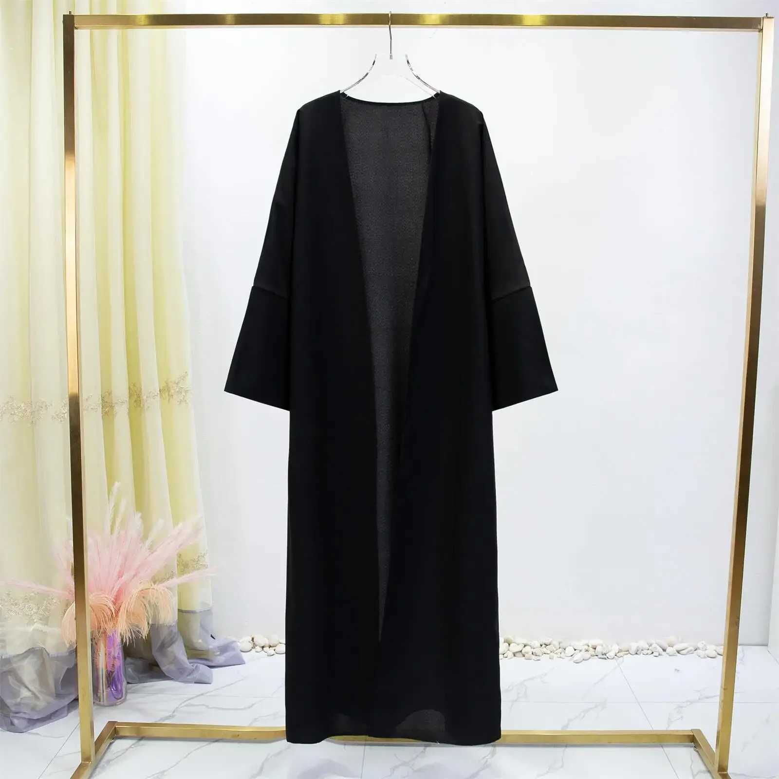 Dubai Modest Women Open Kimono Abaya Dress Women Muslim Long Coat Ka Eid Ramadan Arab Robe Caftan Islam Clothing Femme Gown X250514