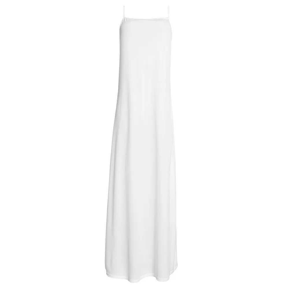 Ramadan Under Abaya Inner Dress Muslim Plain White Slveless Slip Dresses Women X250514
