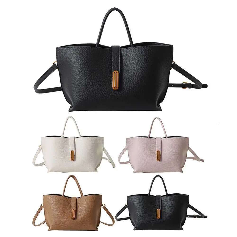 Women Simple Crossbody PU Leather Fashion Top-Handle Adjustable Strap Vintage Tote Handbag Ladies Commute Bag