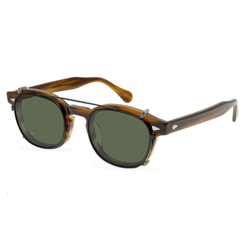 Classic Sunglasses Logo Men's Clip Luxury Polarized Glasses Women