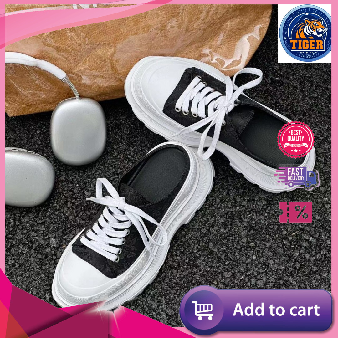 Ddmytiger Chinese Style Canvas S With Sponge Cake Soles Women New Print For Summer Casual Lace Up Increased Height Lightweight And Breathable Single O