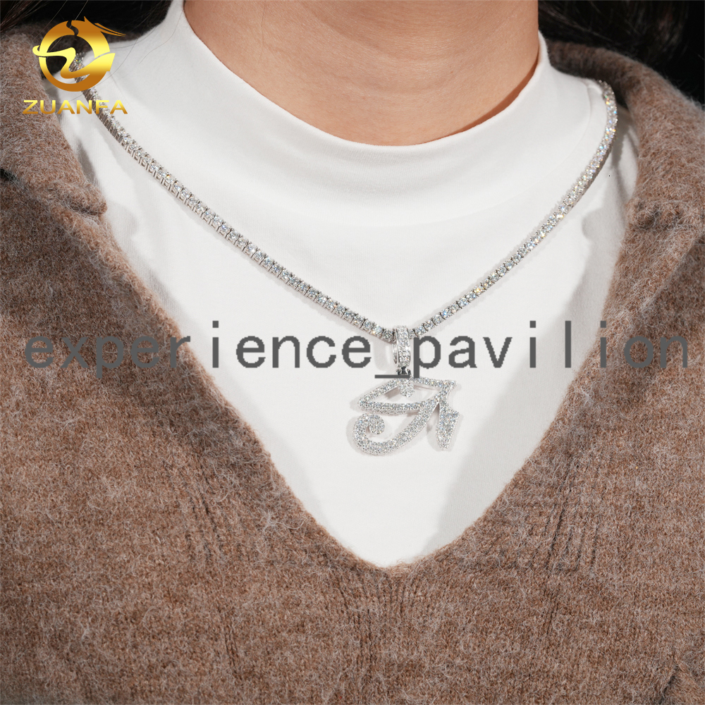 Eye Design Hip Hop Charm Jewelry Pass Diamond Tester Gold Plated Real 925 Silver Iced Out VVS Moissanite Pendant