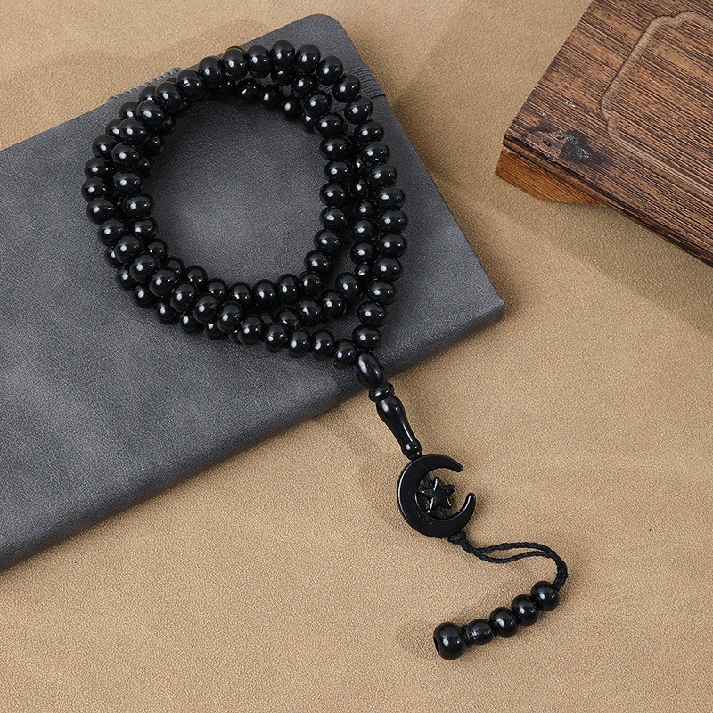 Prayer Muslim Arabic 99 handmade beads imitation coral bracelet prayer supplies