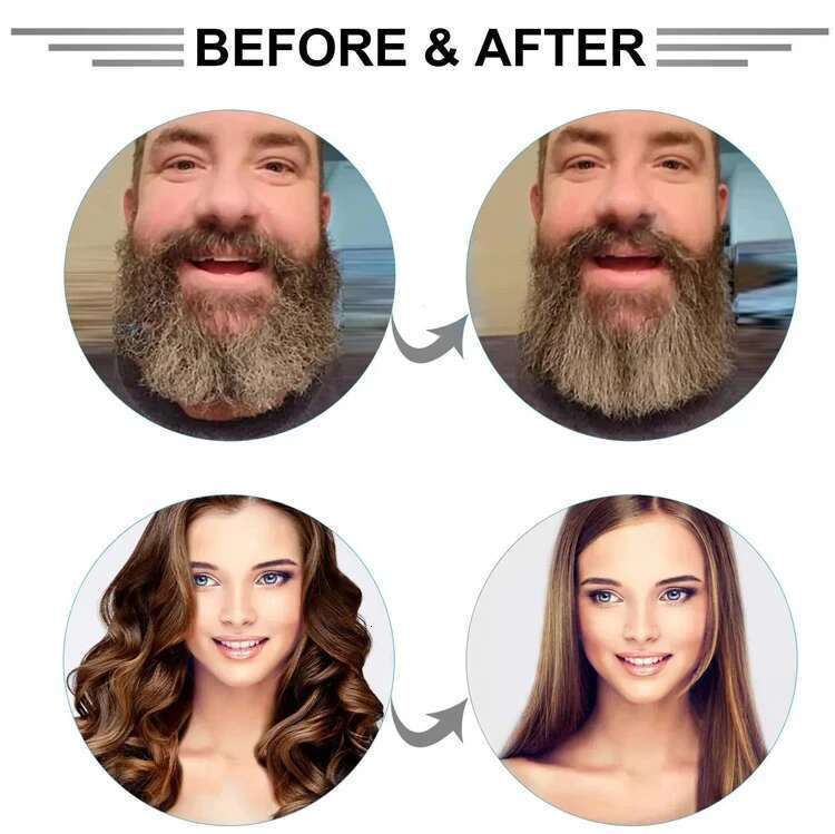 Electric Brushes Hot Comb For Hair Anti-scalding Ceramic Beard Straightener Brush