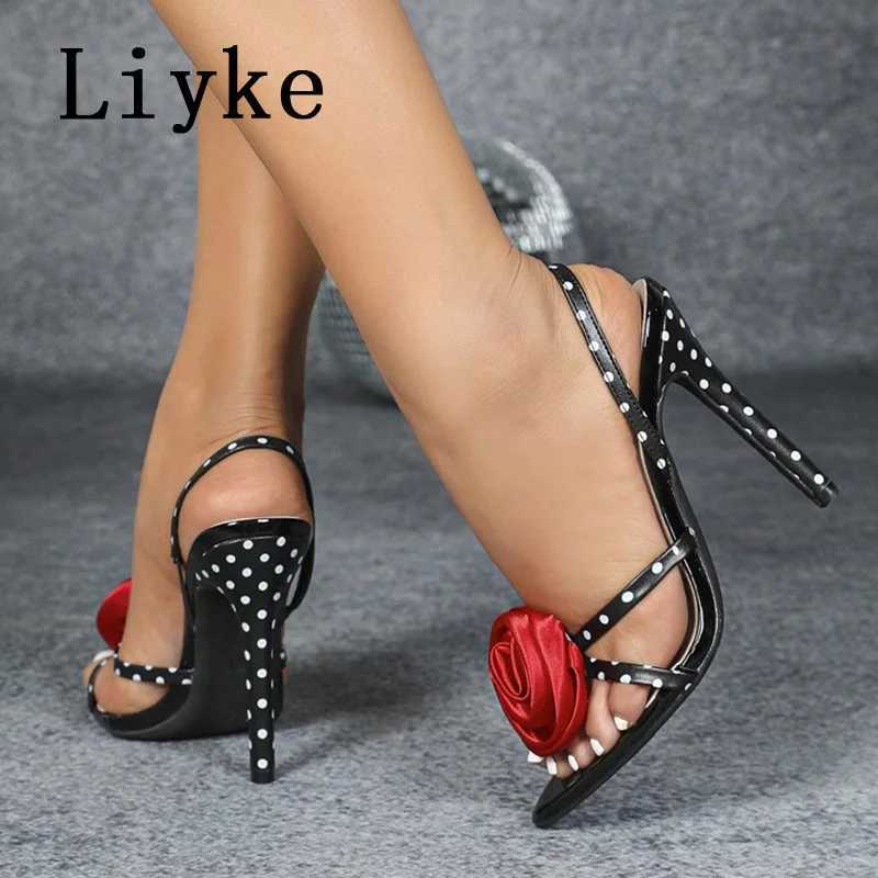 Similar Sexy Slip On Back Strap Sandals Ladies Rose Flowers Narrow Band Open Toe Gladiator High Heels Summer Shoes Women Size 43 W250514