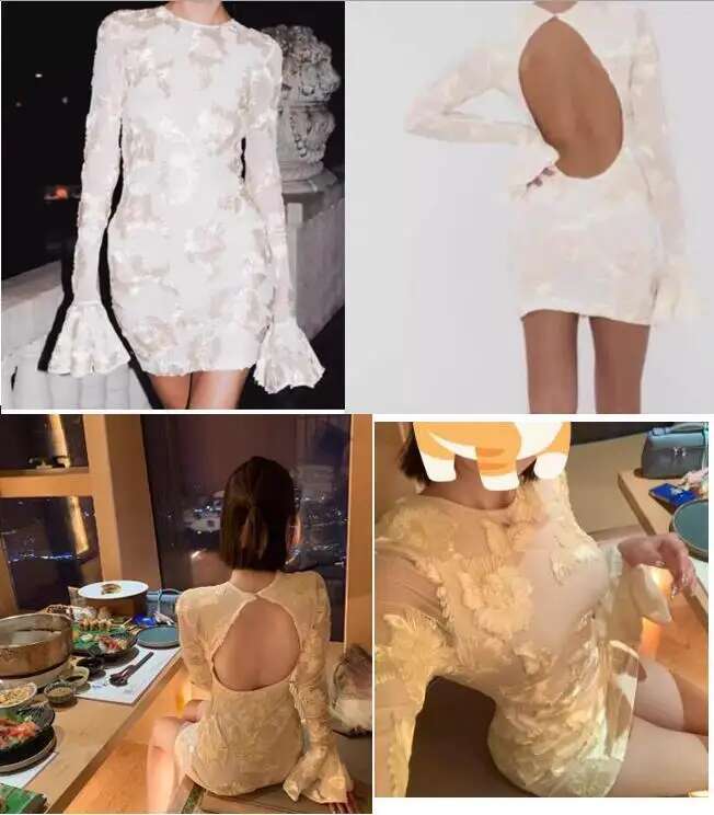 Getspring Dress Flare Sleeve Printing Embroidery Vintage Long Sleeves Backless Sexy Dresses Women 2024 New