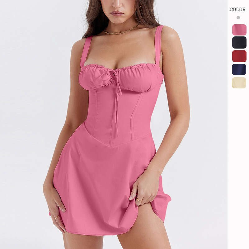Luxury Dress Womandress Maxi Dress Birthday Dress Women Dress 2025 Womens French Summer New Sleeveless Dopamine Wearing Dress with Suspenders for Wome