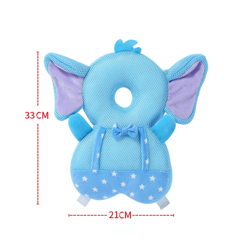 1-3T Toddler Baby Head Protector Safety Pad Cushion Back Prevent Injured Angel Bee Cartoon Security Pillows Protective Headgear 250514