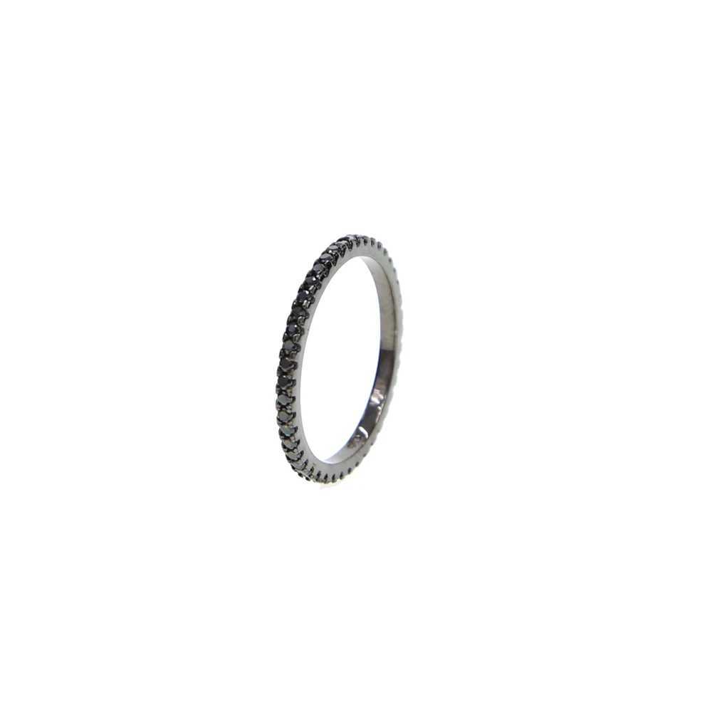 100% pure 925 sterling silver micro pave cz thin engagement band 4 colors eternity ring silver stackable ring setXJ250514
