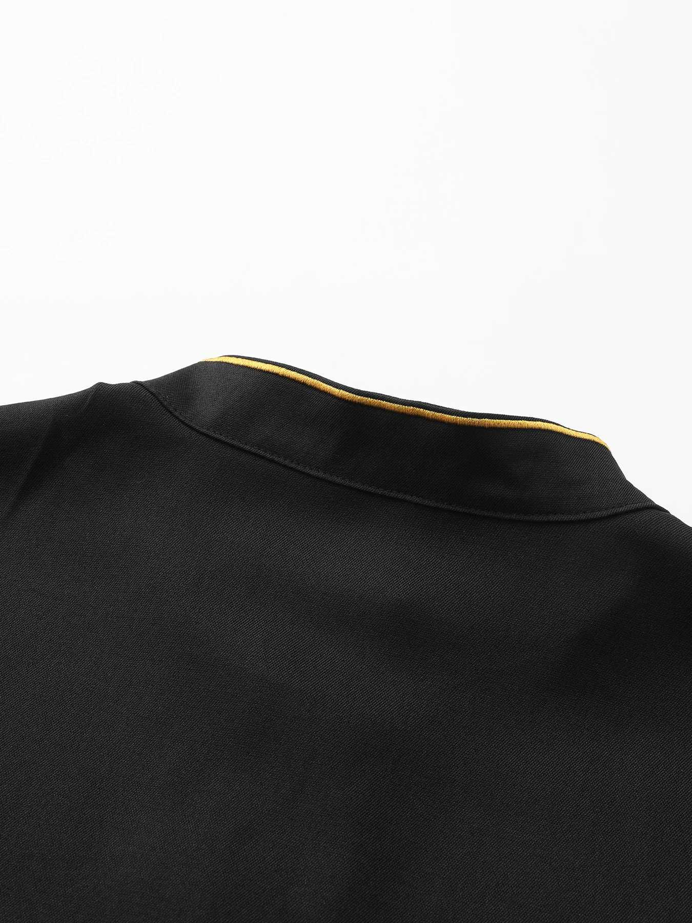 Islamic muslim Arabic mens robe long sleeve embroidered stand collar arabian thobe for men X250514
