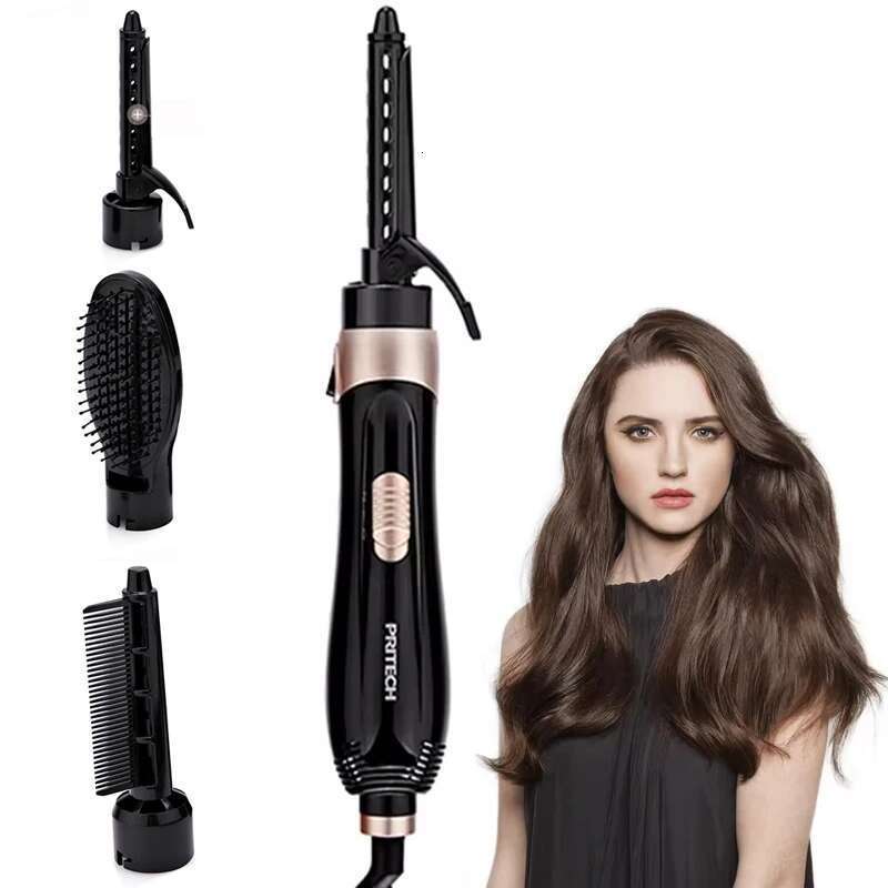 High Quality 4-In-1 Portable Negative Ion Hot Air Comb Set Salon Women'S Styling Tool