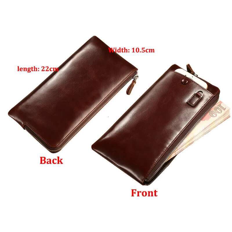 New Mens Wallets Classic Long Style Card Holder Male Purse High Quality Zipper Large Capacity Phone Wallet for Men and Women