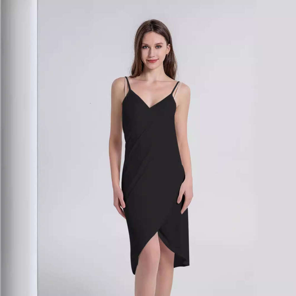 Women Clothes Dress New Solid Color Sexy Strap Colors Sizes Beach Dress For Women KQ