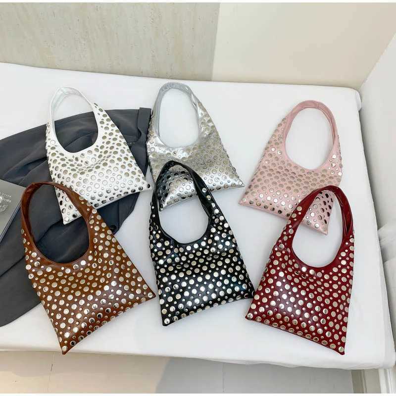 2025 Decorati Wens Shoder Bag New Motorcycle Style Underarm Handbag Fi Large Capacity All-me Handbag Z250514