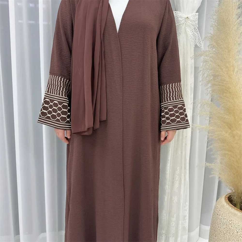 Embroidery Abaya Dubai Kaftan Women Muslim Kimono Cardigan Islamic Jalabiya Saudi Arabic Maxi Dress Eid Ramadan Djellaba Vestido X250514