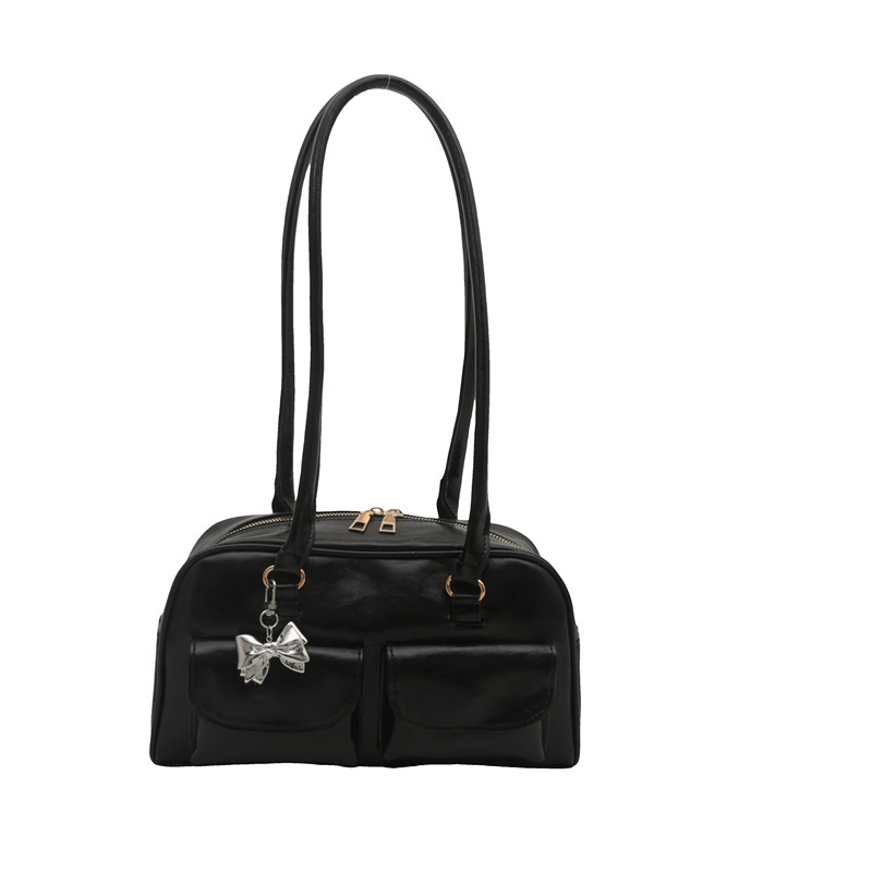 American Fashion Handheld Bowling 2025 New Fashionable Versatile Shoulder High Beauty New Free Delivery Luxury Bag Designer Bag Casual Women's Ba
