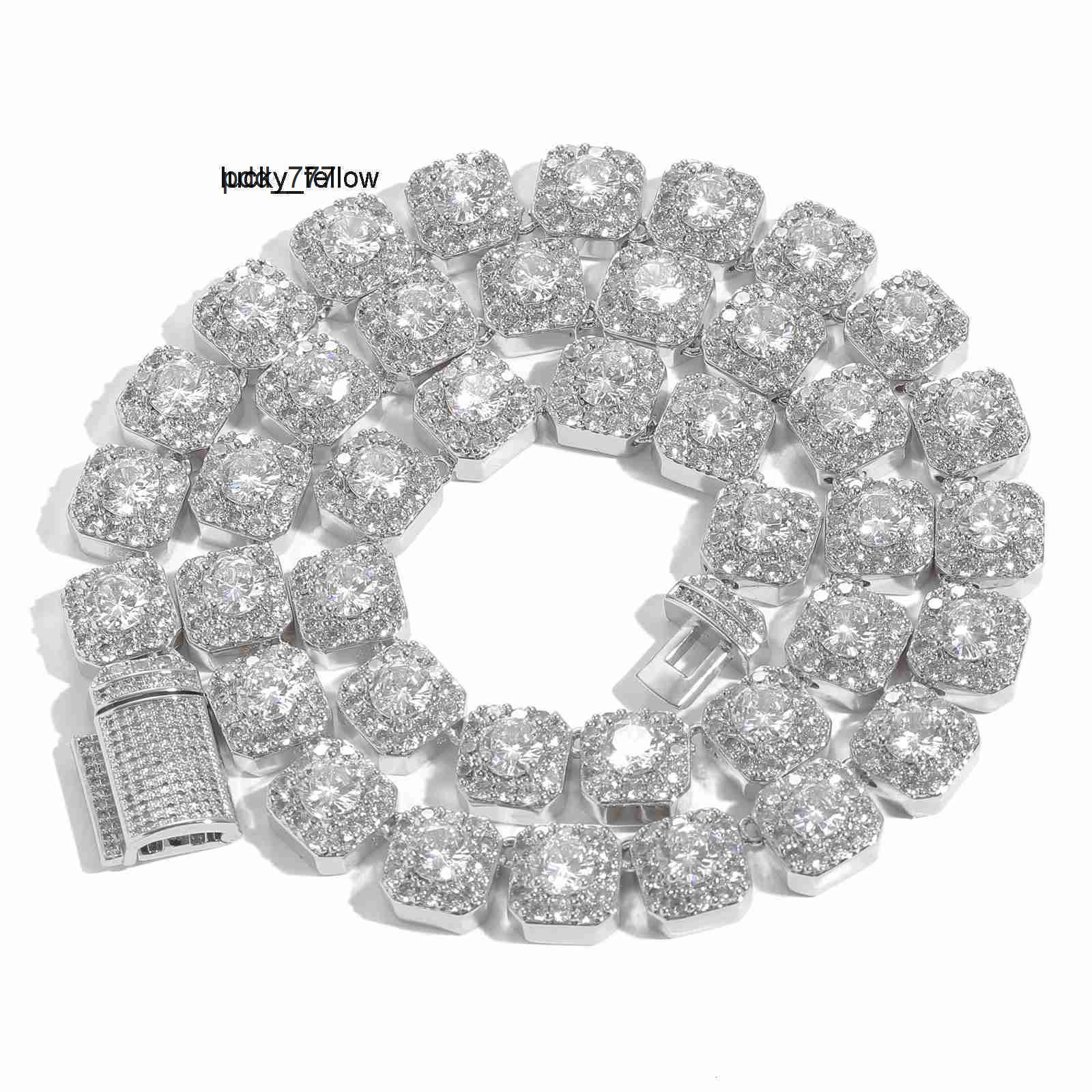 Hot Sale Cuban Link Chain Hip Hop Bracelet 925 Sterling Silver VVS Moissanite 6.5mm Cuban Necklace