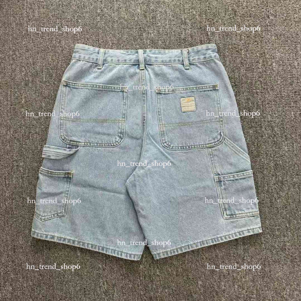 carharttshorts Men's Jeans Shorts Shorts Hip Hop Pocket Loose Denim Athletic Shorts Men's Women's Summer New Harajuku Men's Basket