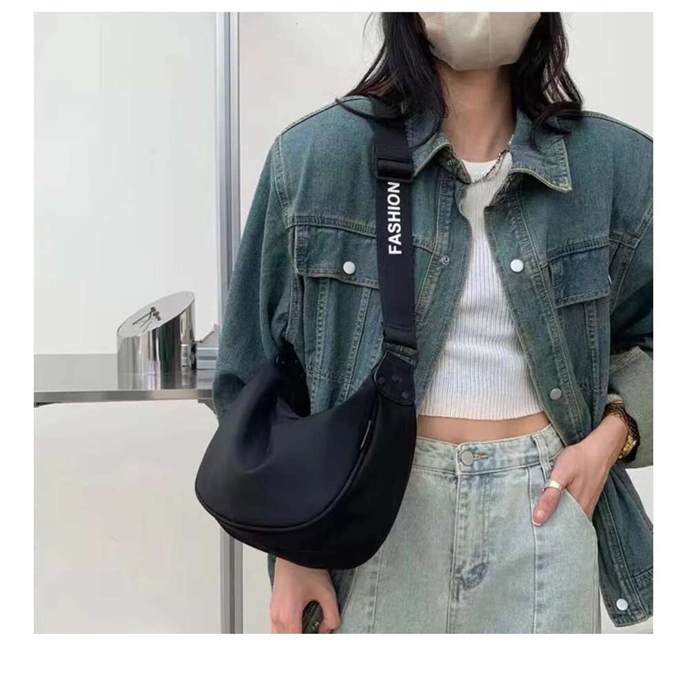 Women Foldable Hobo Classics Lady Tote Embroidered Shoulder Bags Old Over Woman Fashion Nylon Handbag Bag