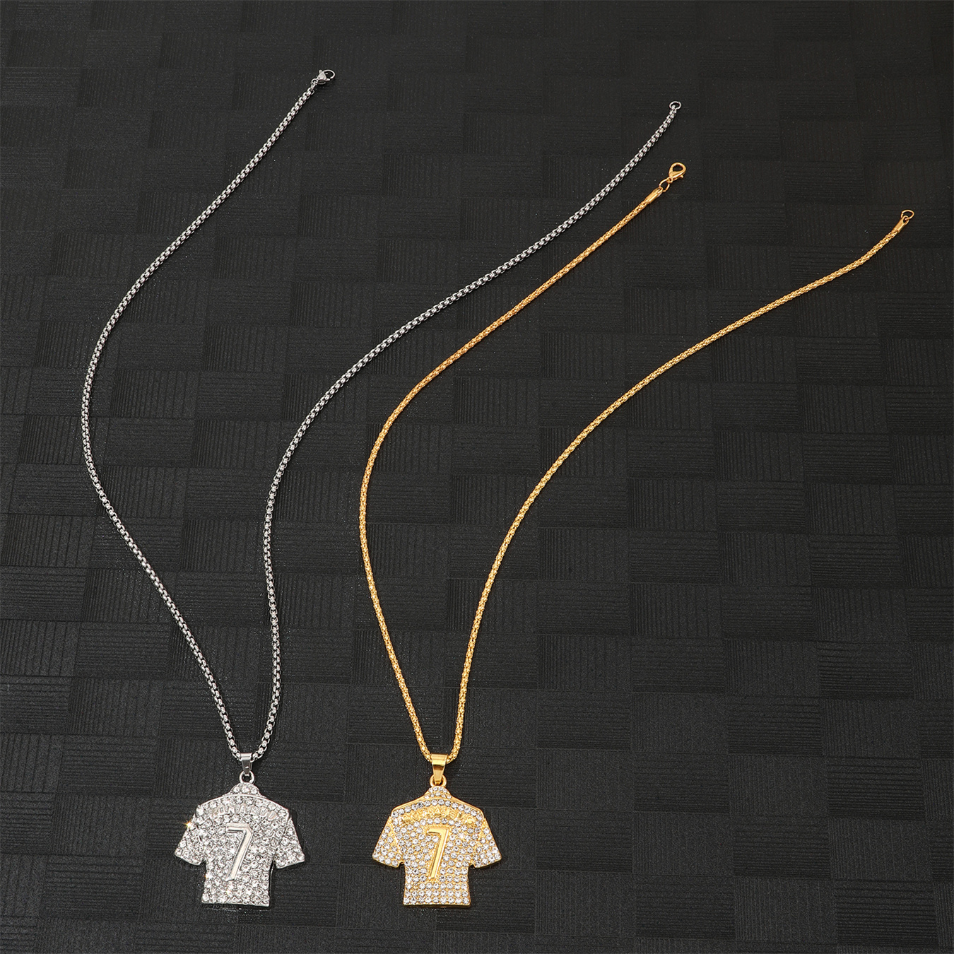 Number 7 Football Jersey Charm Cristiano Ronaldo Necklace