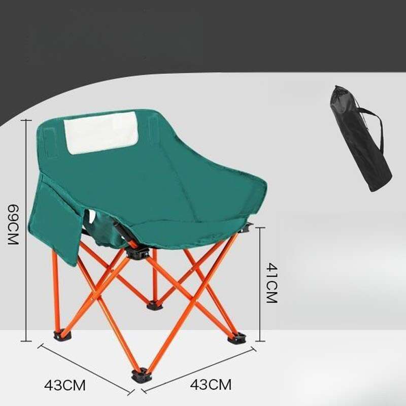 Outdoor portable outdoor small stool, beach chair, camping lightweight folding moon chair