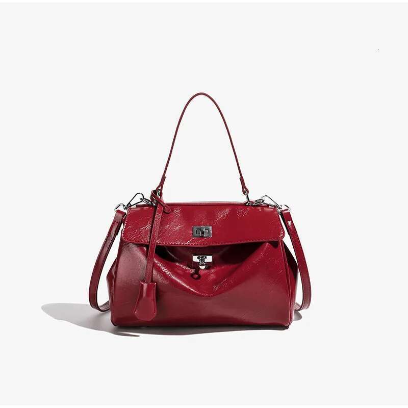 Brand Ladies Designer Hand Commuter Tote Bag 2025 New Fashion Large Capacity Red Black Women's Single Shoulder Crossbody Bags