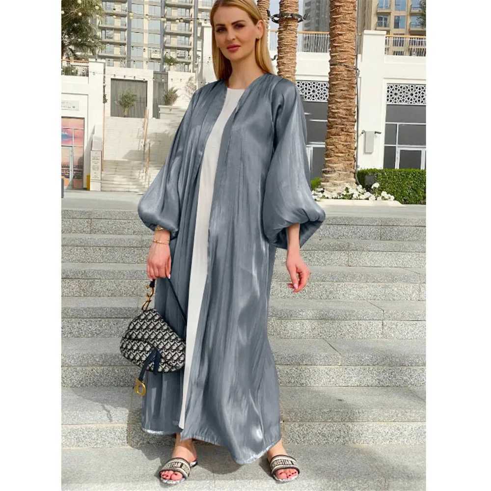 Eid Mubarak Ramadan Dubai Open Abaya Women Muslim Long Cardigan Maxi Dress Kimono Kaftan Islamic Clothing Turkey Gown Jalabiya X250514