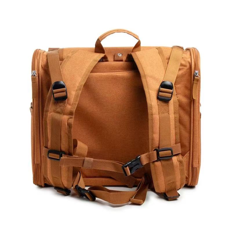 Pet backpack, cat bag, summer outdoor expandable portable backpack, large capacity breathable bag
