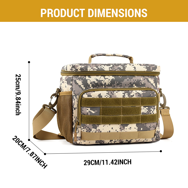 lunch box for men tactical lunch bag molle leakproof insulated large lunch cooler women adult meal with adjustable shoulder strap durable lunch pail 1