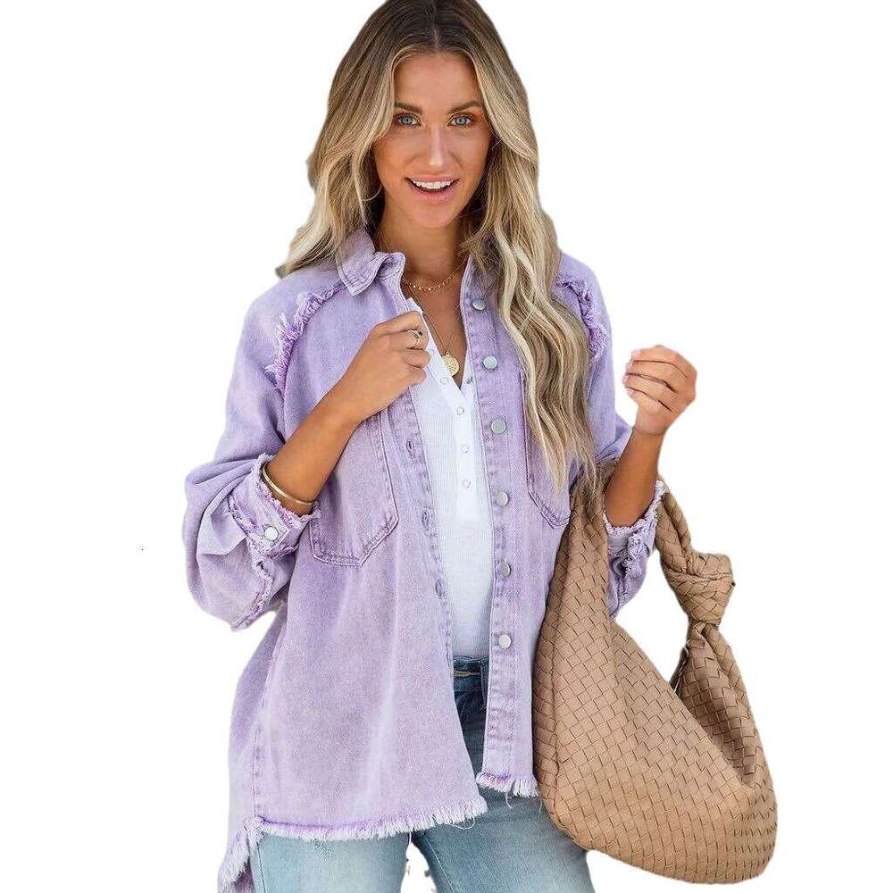 Jackets Designer Women Undefined Coatwomen Women Winter Jacket Women Womens Summer New Casual Worn Tassel Holes Loose Jean Jacket Women Autumn Dress W