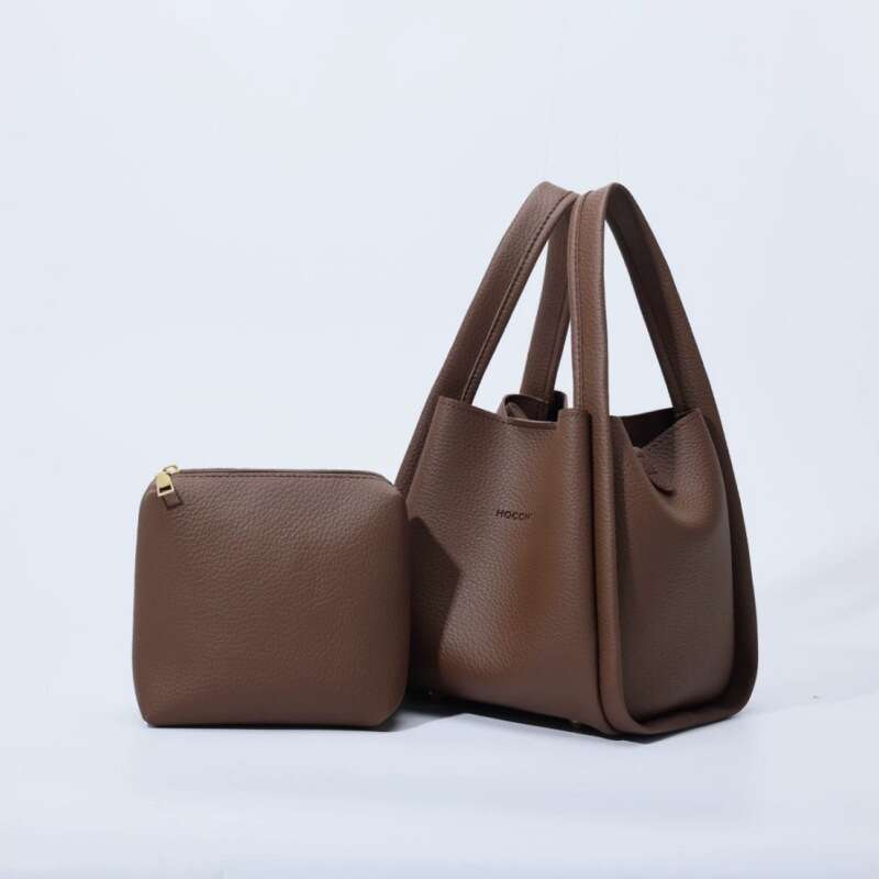 Litchi pattern esign, mother an chil water bucket 2025 high-en western-style women's simple shouler han-hel vegetable basket bag, new casual fash