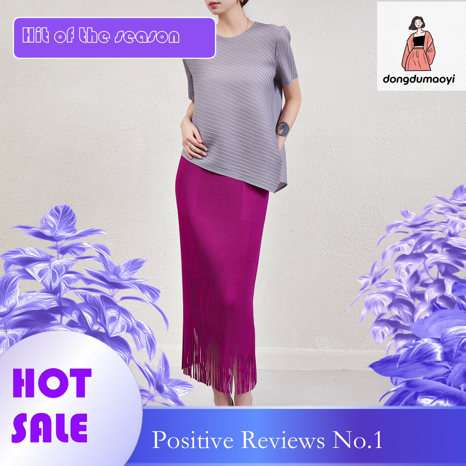 dongdumaoyi Folded women's summer thin solid color versatile casual breathable irregular hem pullover short sleeved T-shirt