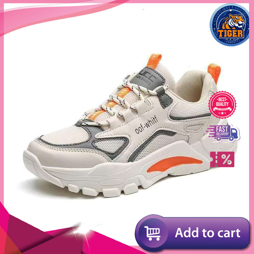 Ddmytiger Cotton Vacation Striped Embroidered Summer Women Females New Casual Sports Thick Sole Men S Breathable Trend Dad Mesh Running Female Outdoor