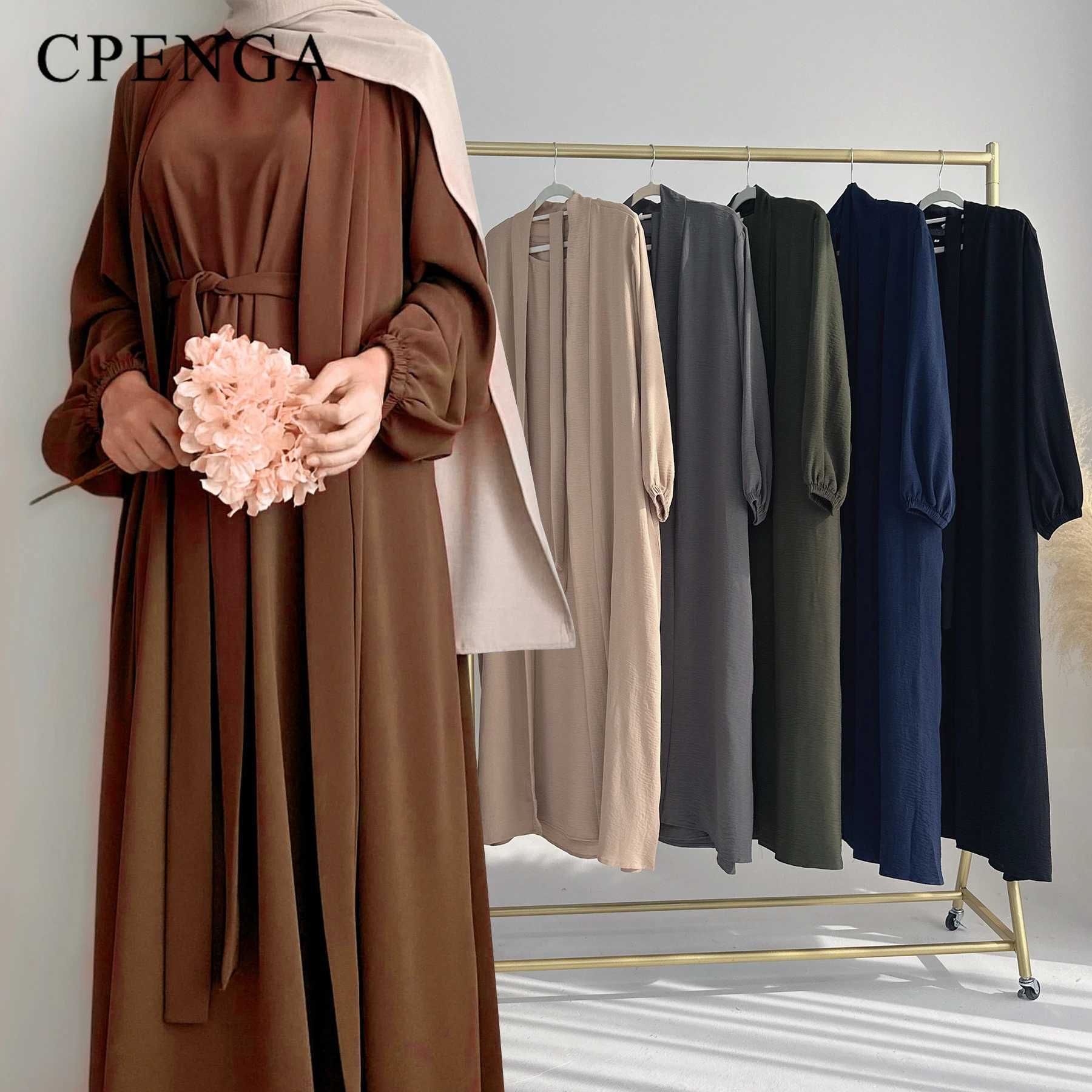 2024 New Muslim Sets for Women Ramadan Prayer Dress Modest Dresses Eid Dubai Abaya Female Islam Clothing Elegant Party Clothes X250514