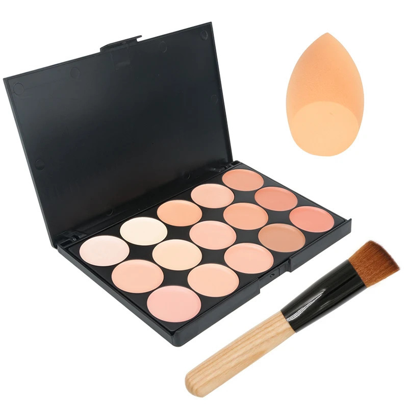 15 Colors Face Concealer Camouflage Cream Contour Palette Maquillaje Profesional Foundation Paleta Concealer 250512