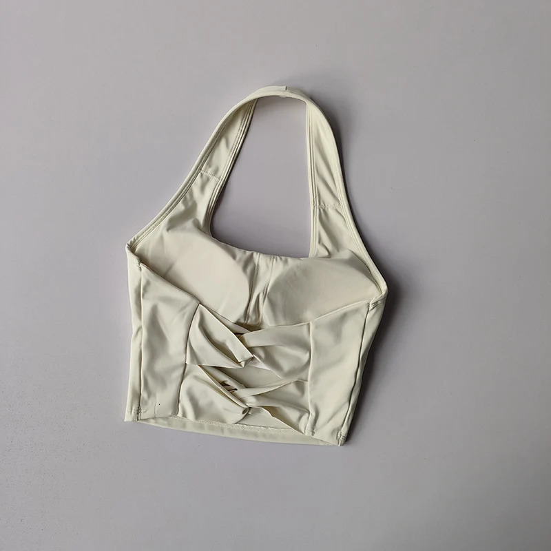 Sexy Neck Halter Sports Vest Women Shockproof Running Beauty Back Professional Pilates Training Bra Fitness Yoga Underwear Suit 250514