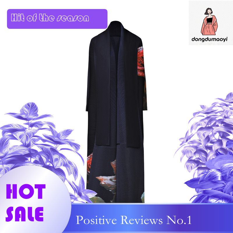dongdumaoyi Arab Robe Fashion Folded Printed Waist Cardigan Dubai Tourist Dress Summer robe