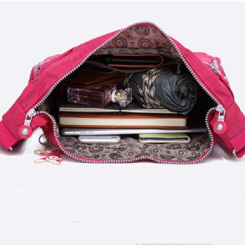 High Quality A4 Men Women Shoulder Messenger Bag Cross Body Large Capacity Purse Waterproof Lightweight Blue Purple Red M1304