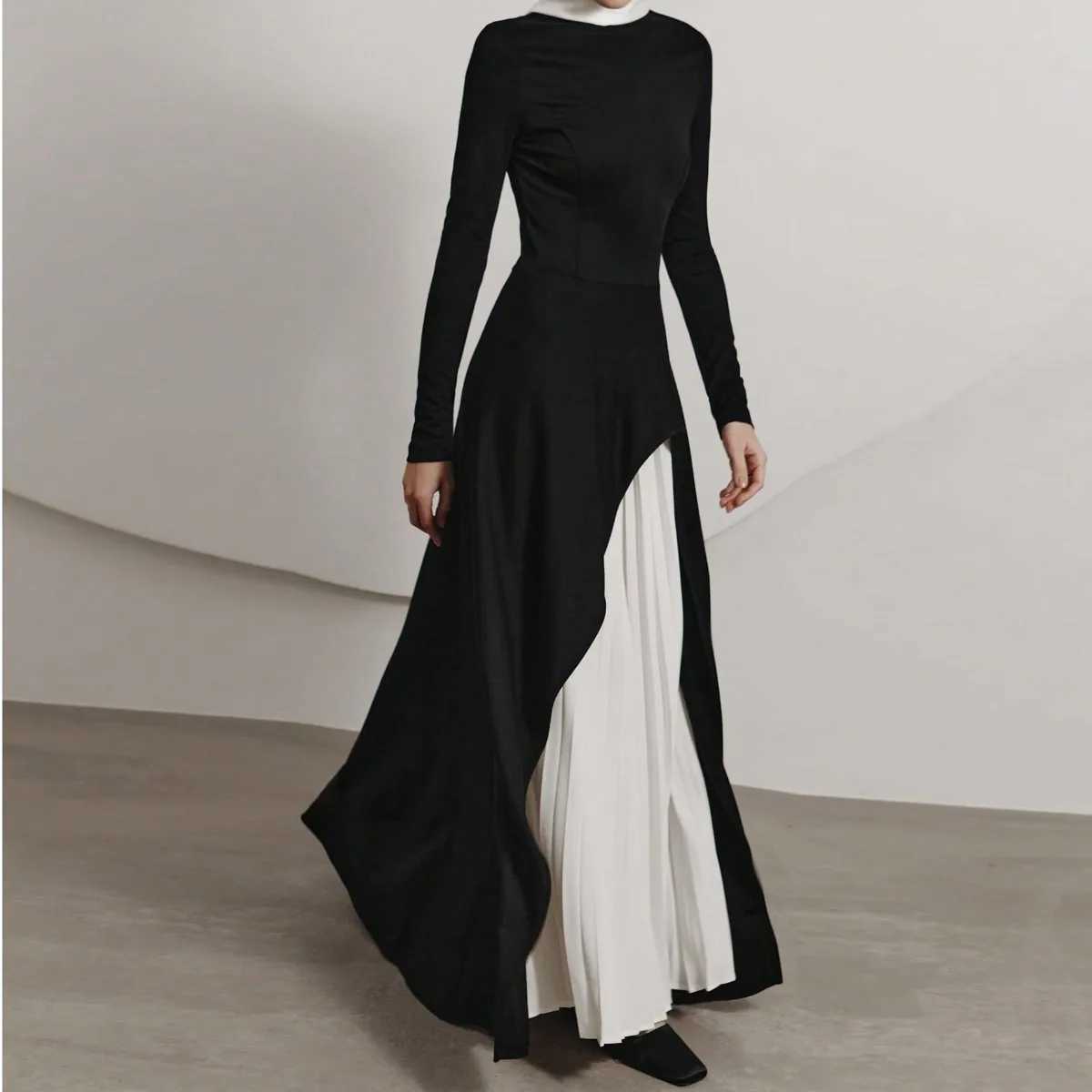 Middle Eastern Fashion Long Dress Women Maxi Dresses Full Slve Islamic Slim Evening Dress Muslim Party Dresses Turkey Kaftans X250514