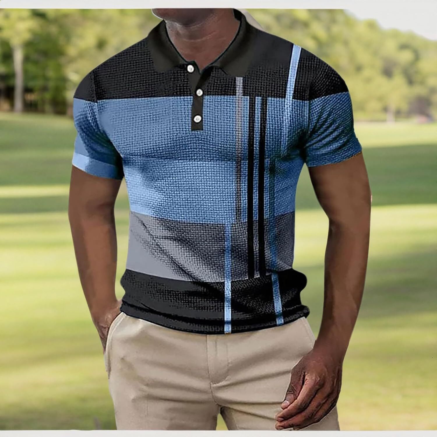Mens Polo shirt Men's Short Sleeve Polo Shirts Casual Golf Printed T-Shirts Summer Pullover Tennis Casual tops summer clothes