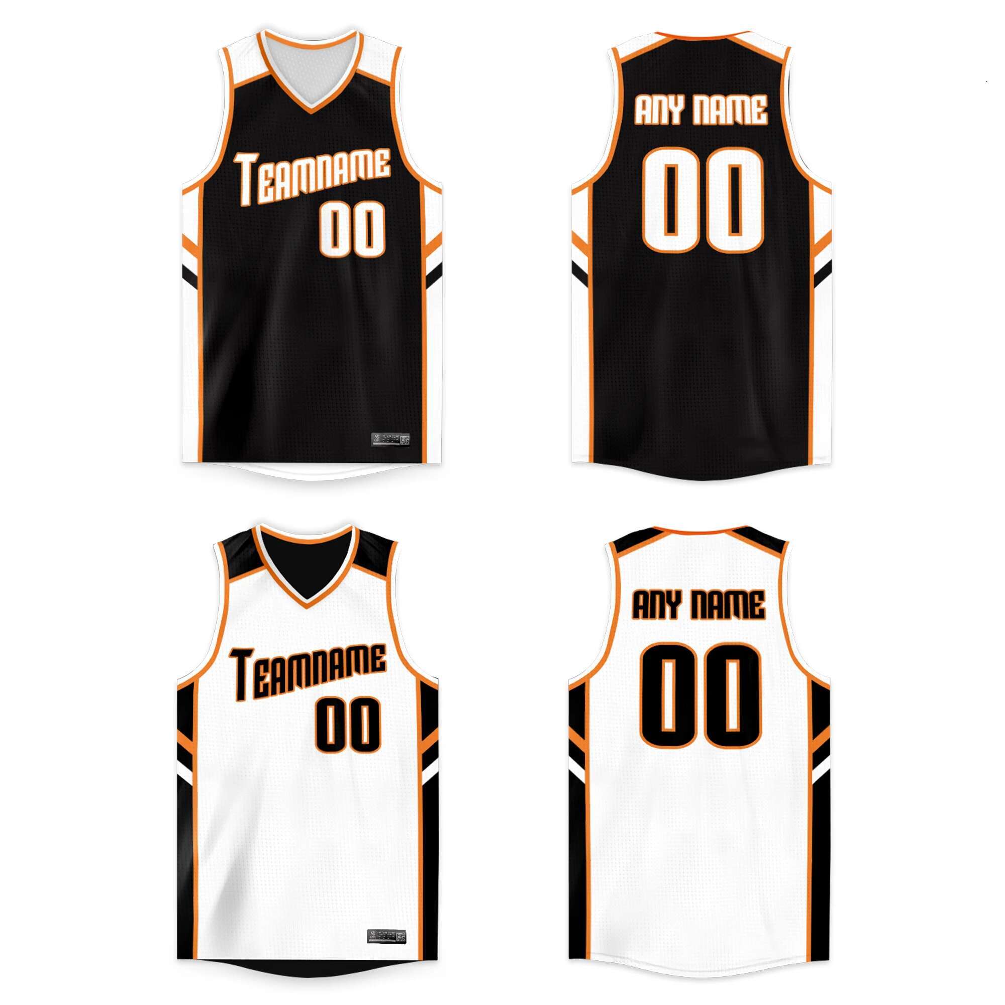 Custom Men Youth Basketball Jerseys Printed Reversible Mesh Performance Athletic Blank Team Uniforms For Sports