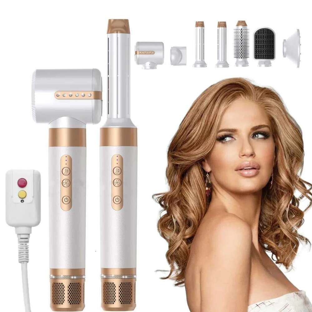 7 in 1 Multi-function High Speed Brushless Noise Reduction Styling Dryer Hair Can Be Exchanged Hot Air Comb