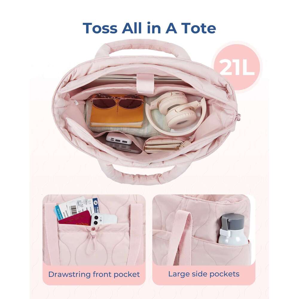BAGSMART 2024 New Tote Women Shoulder Simple Large Capacity Sport Leisure Travel Mom Going Out Bag