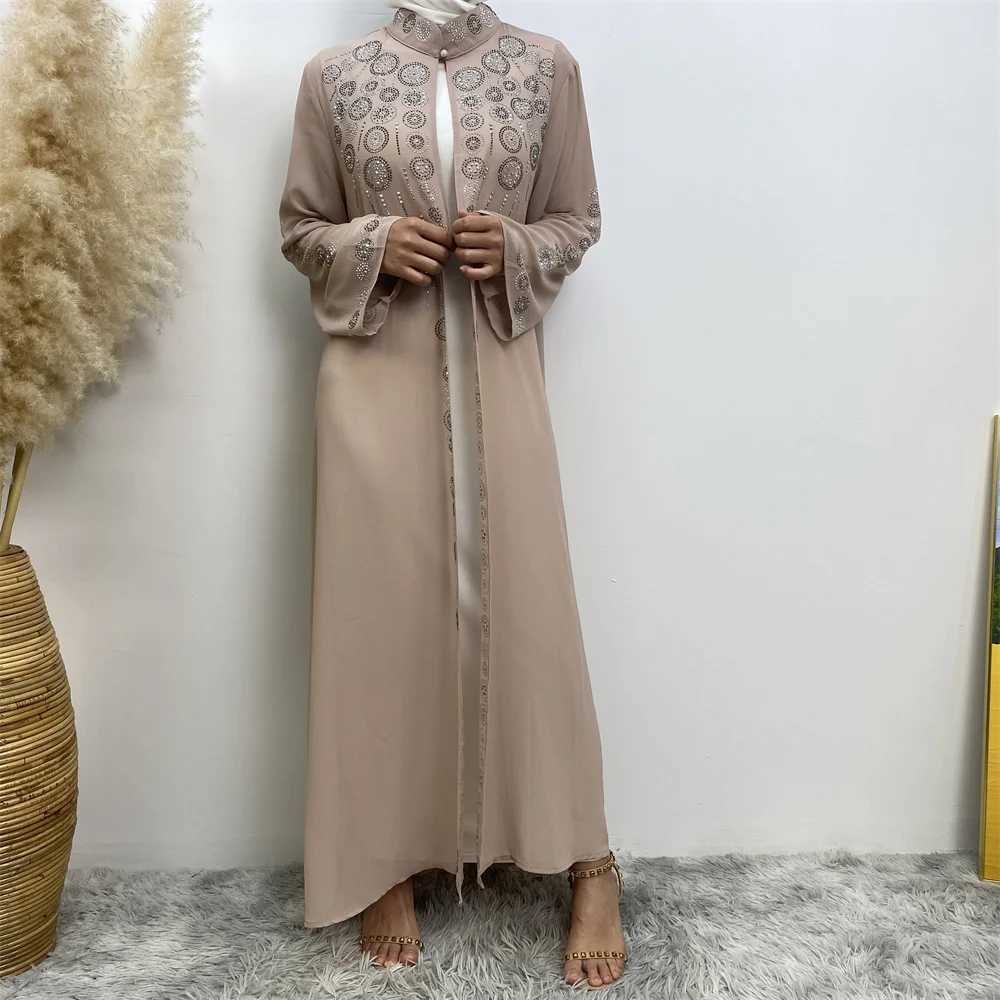 2023 Fashion Muslim Kimono Abaya Cardigan Abaya Ramadan dress Dubai Turkey Eid dress Islamic loose comfortable abaya X250514