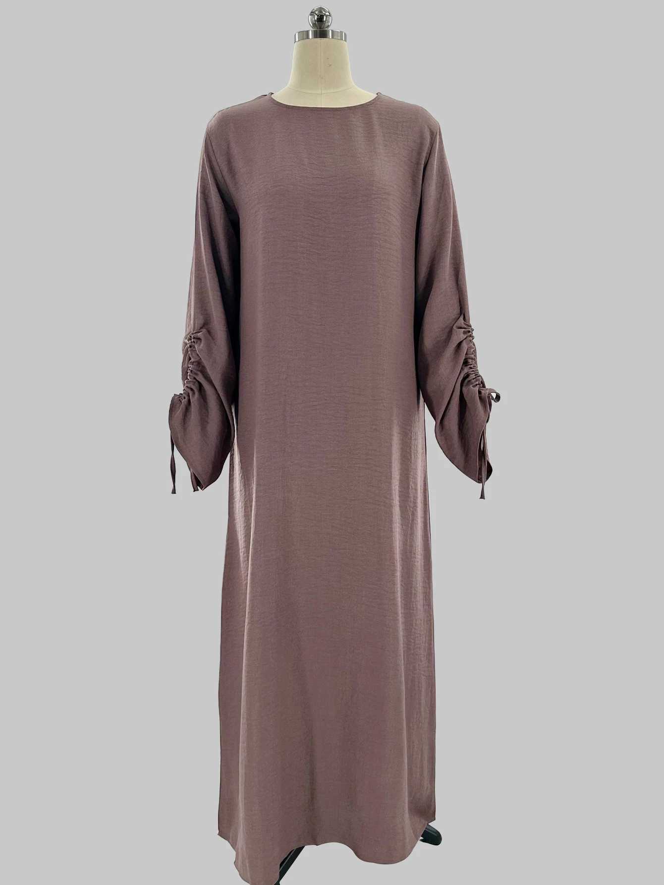 Arab Long Robe Abaya Modest Dress for Women Dress Dubai Saudi Eid Muslim Vestidos Ramadan Morocco Abayas Kaftan Islamic Clothing X2505141